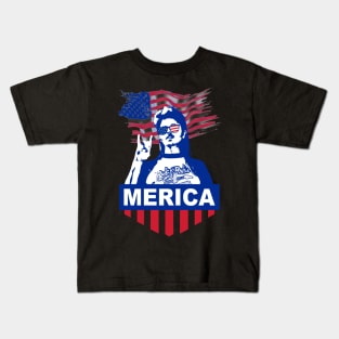 Merica Flag Men Women Gift Kids T-Shirt